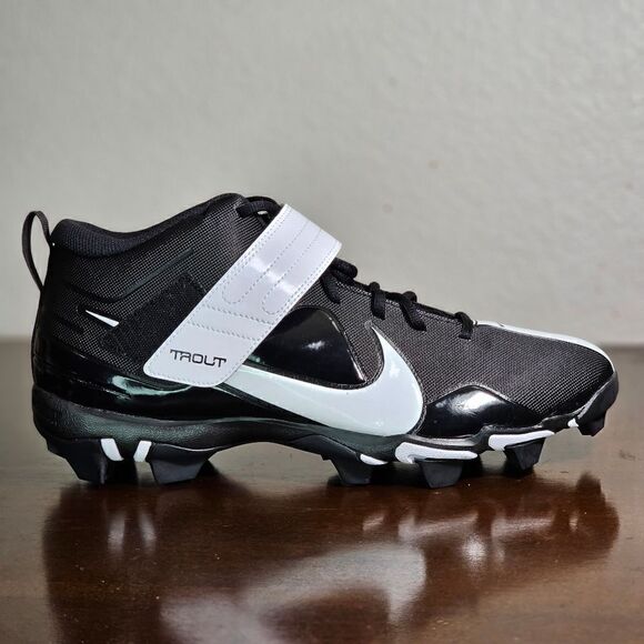 Nike Force Trout 7 Keystone Black White Baaeball Cleats Size 13 Shoes CT0831 005 - Picture 6 of 12